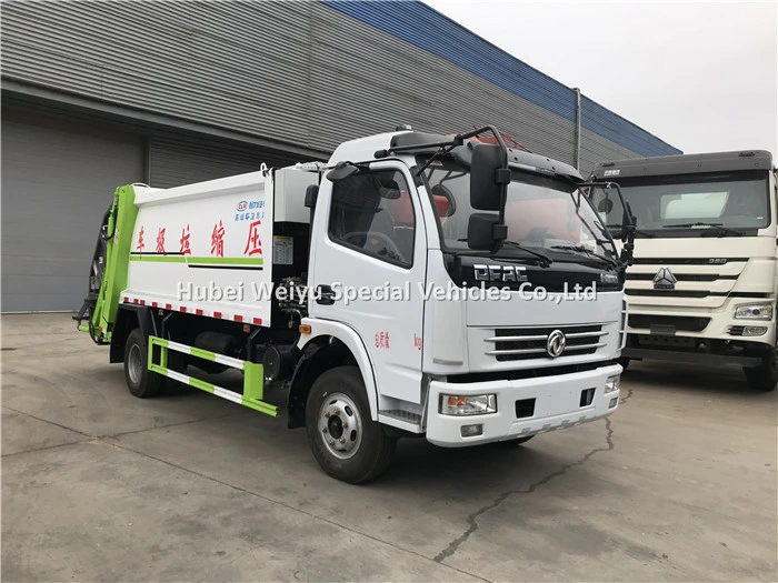 6cbm 8cbm Waste Compactor Garbage Truck Rear Loader Garbage Compressed Truck