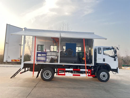 Mobile Outdoor Equipment Construction Machinery Sinotruck HOWO 4X4 Awd Maintenance Service Vehicle Truck