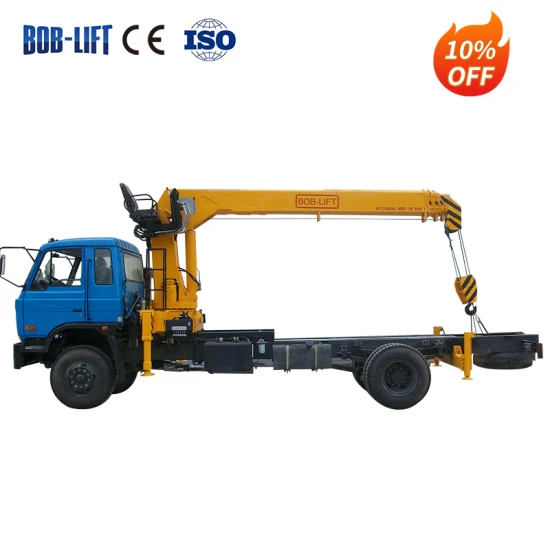 8 Ton Straight Boom Crane Truck Mounted Remote Control